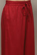Red Rayon Straight Suit Set image number 2