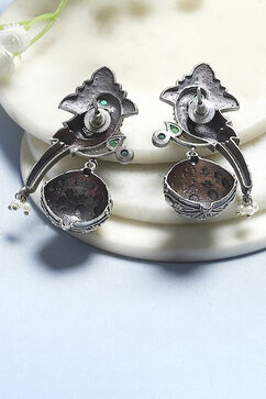 Green Brass Drop & Danglers image number 2