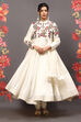 Rohit Bal Off White Cotton Blend Anarkali Kurta Suit Set image number 0