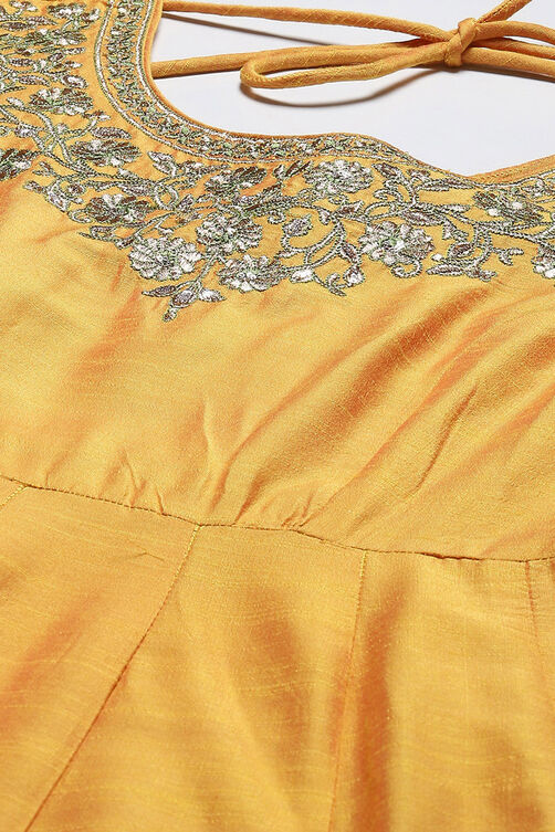 Rani Poly Viscose Anarkali Yarndyed Kurta Churidar Suit Set image number 1
