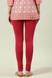 Camel Cotton Blend Solid Churidar image number 4