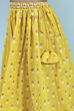 Yellow Cotton Lehenga Set image number 2