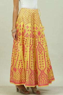 Yellow Art Silk Skirt image number 3