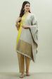 Beige Acrylic Yarndyed Dupatta image number 2