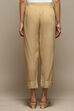 Gold Rayon Straight Palazzo image number 4