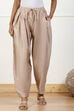 Beige Polyester Palazzo Pants image number 4