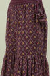 Purple Art Silk Sharara Kurta Garara Suit Set image number 2