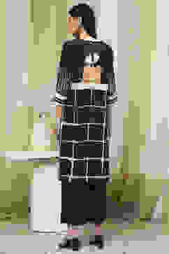 Coffee Brown Printed Straight Kurta Set image number 4