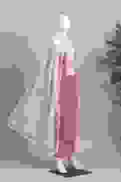 Pink Cotton Printed Embroidered Unstitched Suit Set image number 4