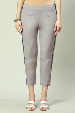Good Grey Cotton Blend Pants image number 0