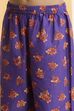 Purple Cotton Printed A-Line Kurta Set image number 2