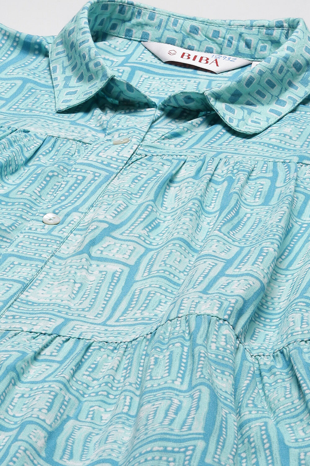 Red LIVA Printed Shirt image number 1