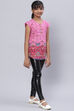 Pink Cotton Printed Top image number 5