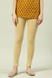 Black Cotton Blend Solid Leggings image number 2