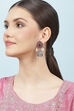Maroon Oxidised Jhumkas image number 3