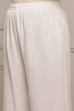 Blue Viscose Rayon Straight Palazzos image number 1
