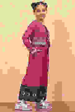 Red Rayon Straight Dress image number 4