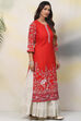 Ochre Straight Viscose Kurta image number 3