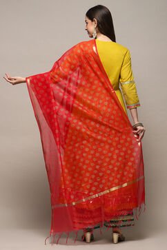 Red Polyester Dupatta image number 2