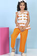 Navy Cotton Printed A-line Suit Set image number 6