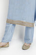 Blue Georgette Easy Stitch Suit Set image number 4