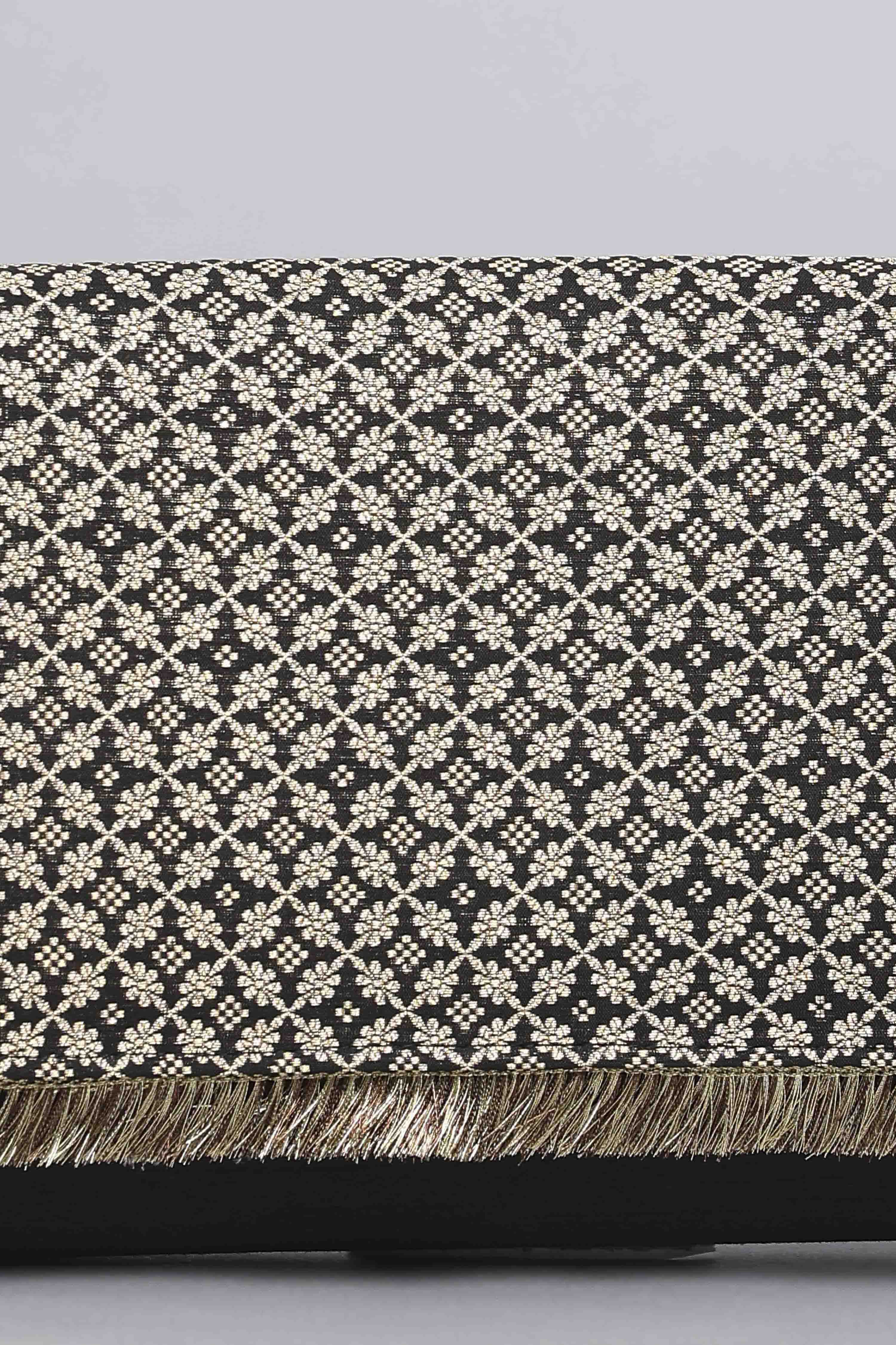 Black Polycotton Clutch image number 1