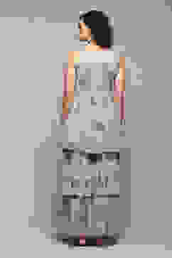 Sea Green Poly Georgette Flared Printed Kurta Garara Suit Set image number 4