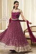 Burgundy Georgette Lehenga Set  image number 0
