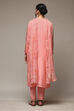 Pink Muslin Lace Unstitched Suit Set image number 6