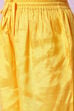 Yellow Poly Viscose Flared Straight Kurta Palazzo Suit Set