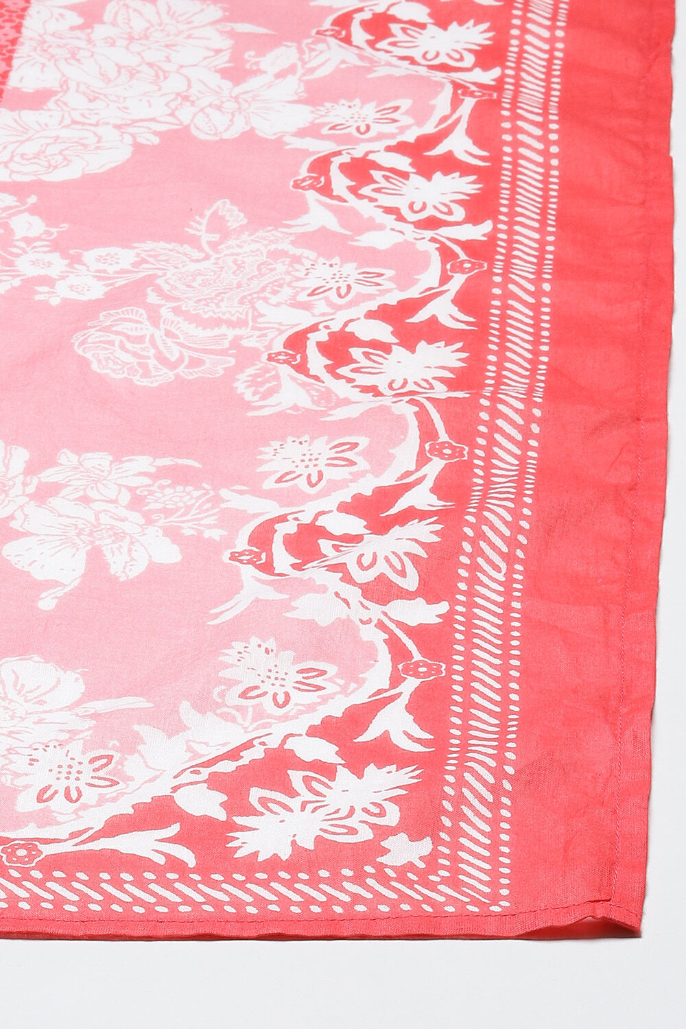 Pink Cotton Straight Kurta Palazzo Suit Set image number 3