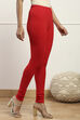 Camel Cotton Blend Solid Churidar image number 3