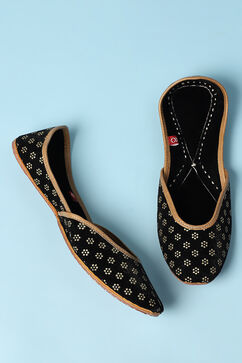 Black PU Mojaris image number 2