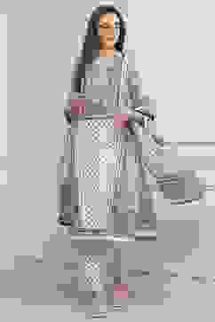 Black Cotton Straight Suit Set image number 6