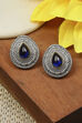 Navy Kundan Festive Studs image number 0