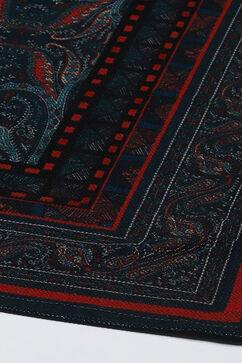 Peacock Blue Acrylic Straight Kurta Pant Suit Set image number 3
