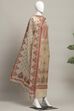Pink Cotton Attractive Floral Print Unstitched Suit Set image number 4