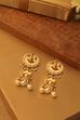 Off-White Gold Plated Brass Drop & Dangler Earrings image number 2
