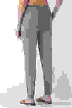 Green Cotton Lycra Straight Pants image number 5