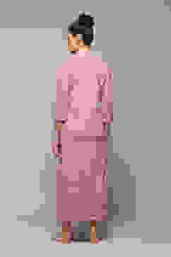 Off White & Pink Cotton Printed Sleepwear image number 4