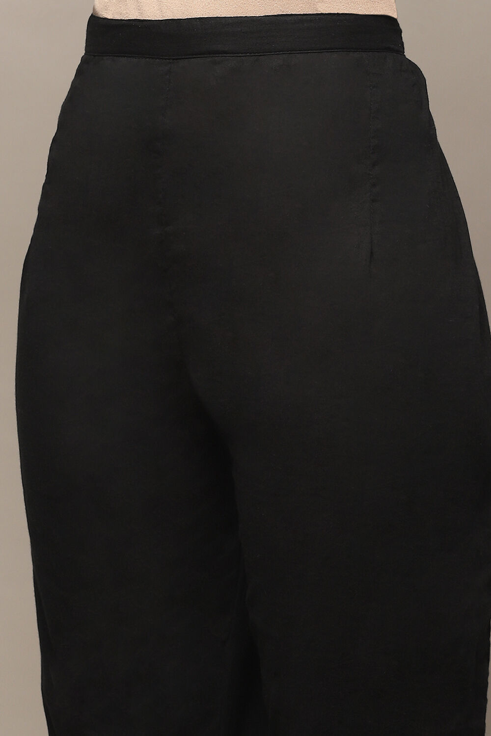 Off White Cotton Unstitched Suit set image number 3