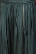 Earthy Blue Chanderi Jacquard Dori Embroidery Straight Suit Set image number 2