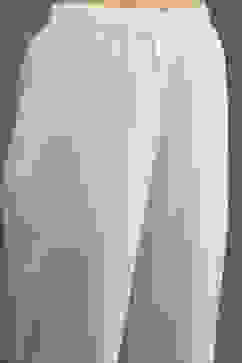 Rohit Bal Ivory Silk Chanderi Floral Printed Straight Kurta Set image number 2