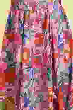 Pink Viscose Short Top Lehenga Set image number 2