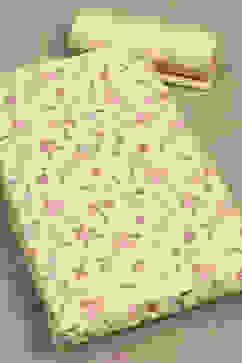 Yellow Chanderi Blend Unstitched Suit Set image number 1