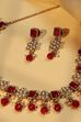 Red Brass Necklace Set image number 4