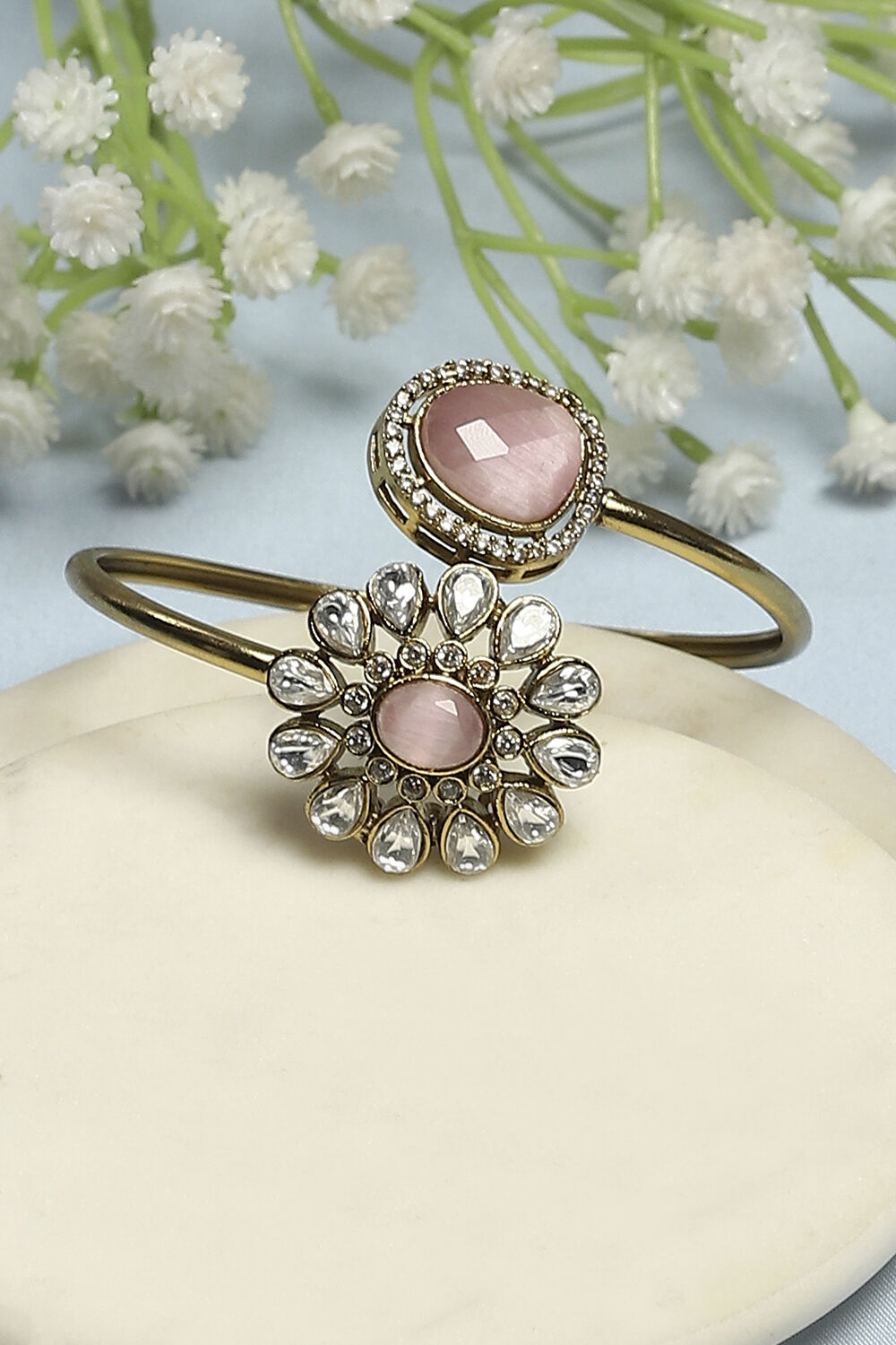 Light Pink Brass Bracelet image number 0
