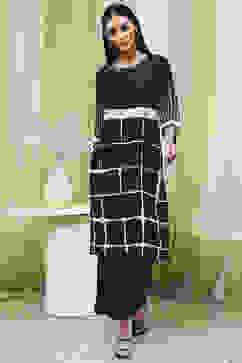 Coffee Brown Printed Straight Kurta Set image number 0