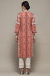 Blush Pink Viscose Straight Kurta image number 3