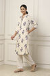 Purple Cotton A Line Kurta image number 2